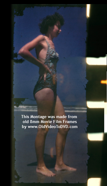 This Montage was made from old 8mm Movie Film Frames by www.OldVideoToDVD.com